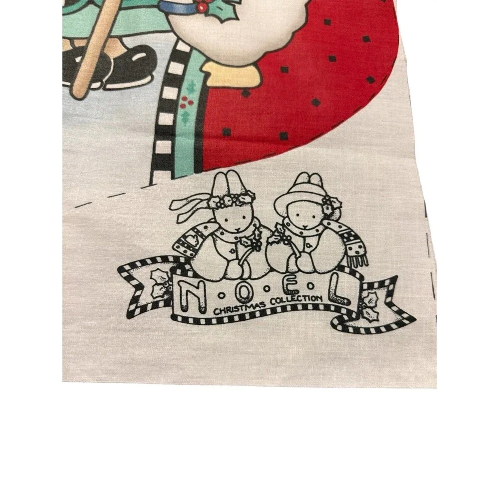 Daisy Kingdom Noel Christmas Stocking Fabric Panels Lot Of 2 Nina Vintage 1990